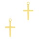 Metal Bohemian pendant Cross Gold